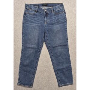 Talbots Jeans Womens PETITE Size 10P Boyfriend Flawless Five Pocket Blue Denim